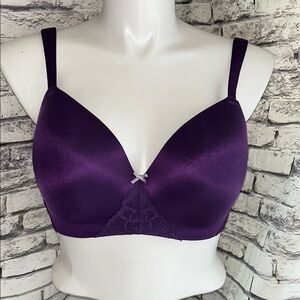 Cacique Purple 40D wire free t-shirt bra